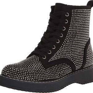 Madden Girl Kurrt-R Black Studded Booties Sz 7